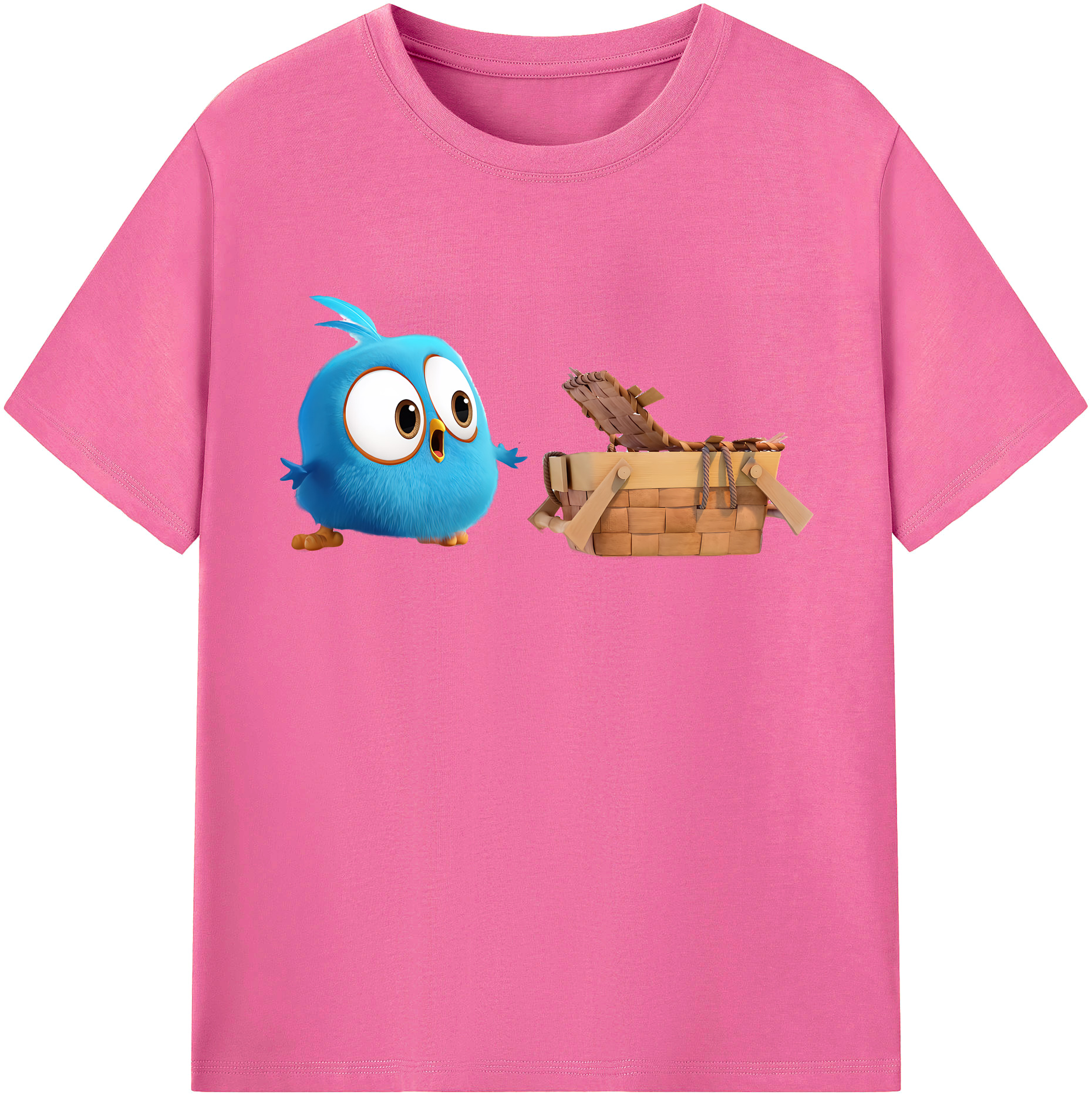 （画像用） Angry Birds アングリーバード レディースカジュアルプリントTシャツ（綿100％）